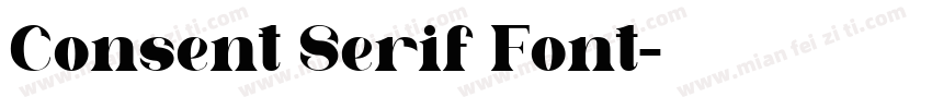 Consent Serif Font字体转换